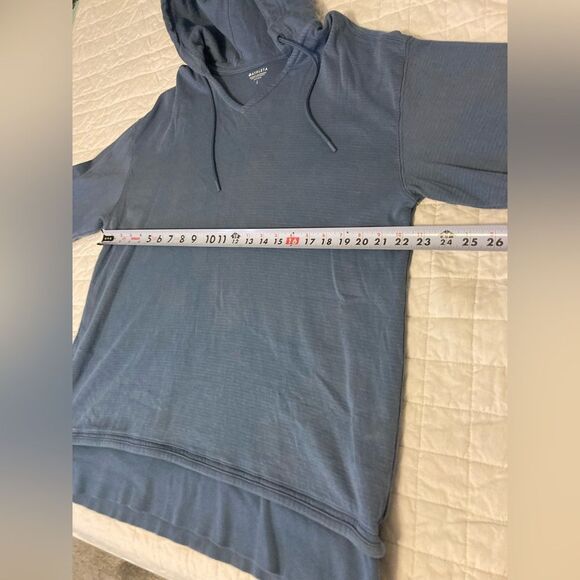 Athleta Sundown Alliance Hoodie Sweatshirt Cottage Blue Oversized Size L - Picture 5 of 6